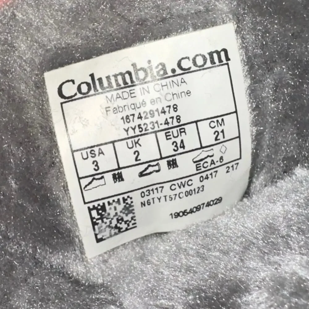 Columbia Omni Grip Waterproof Blue & Gray Winter Snow Boots‎